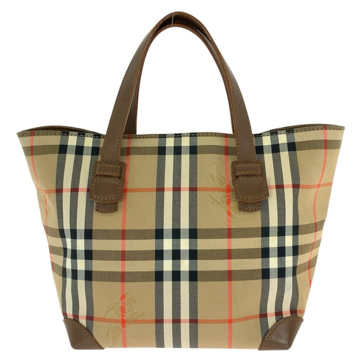 Burberry Canvas Leather Tote Bag