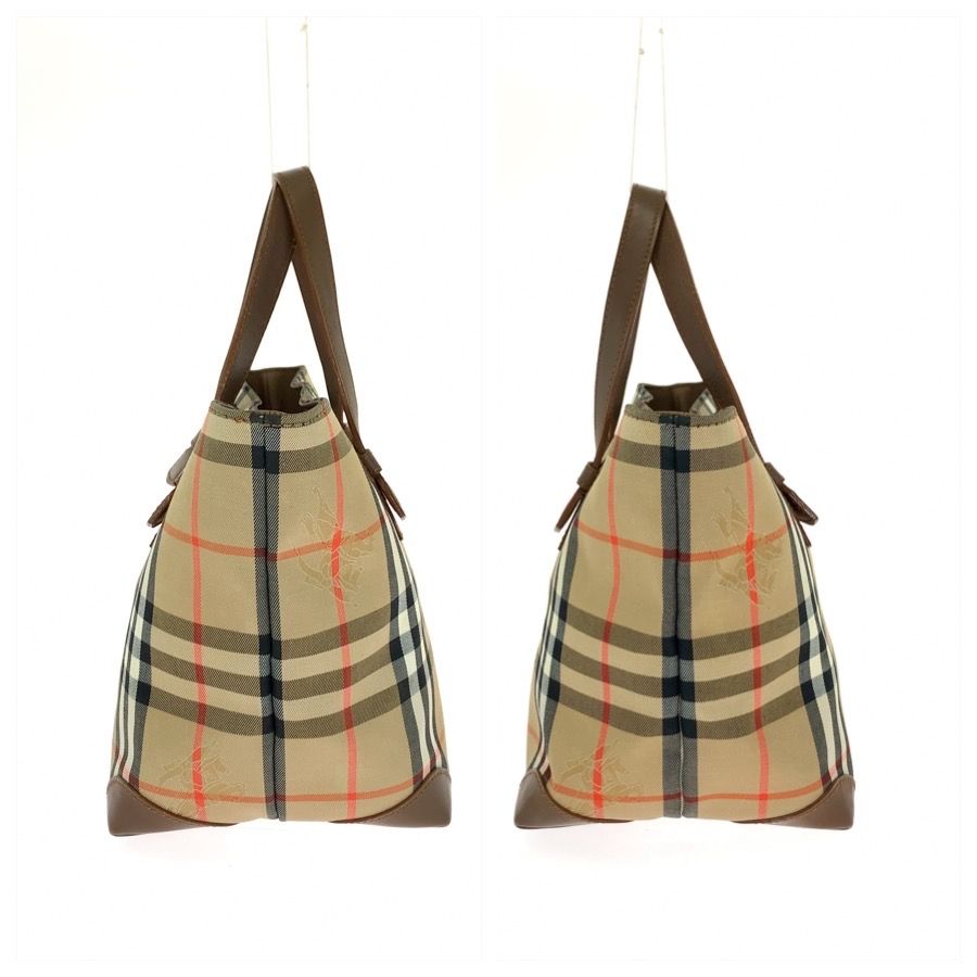 Burberry Canvas Leather Tote Bag