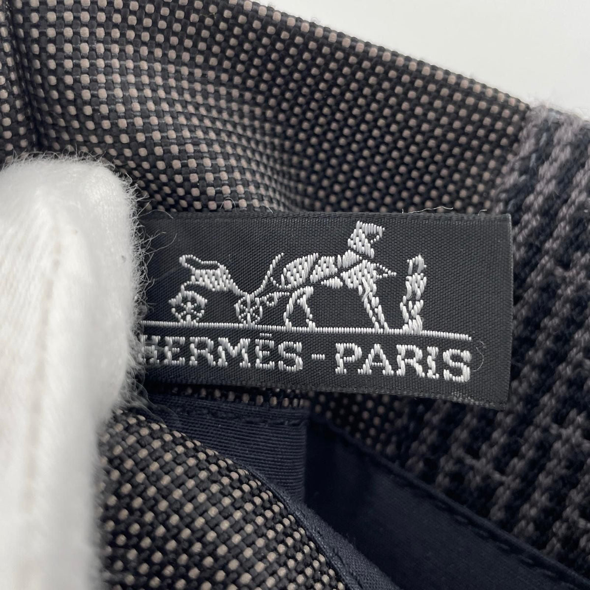 Hermes Her Line Pochette H Logo Square Polyamide Polyester Shoulder Bag