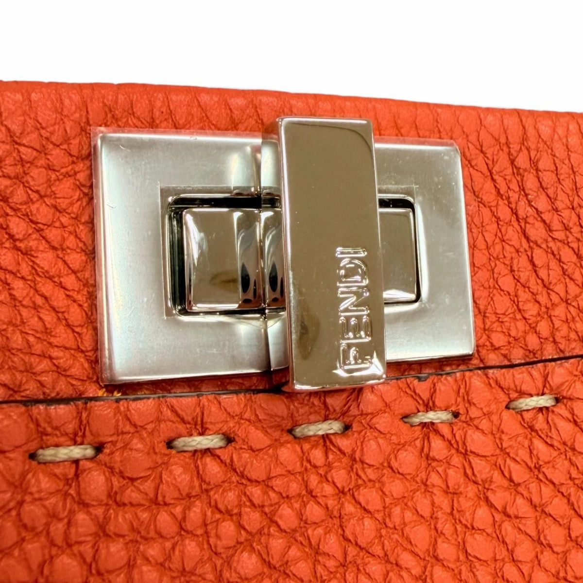 Fendi Selleria Peekaboo Mini Leather 2way Shoulder Bag