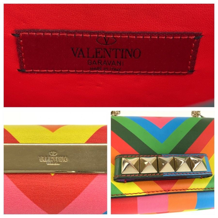 Valentino Rockstud Leather Chain Shoulder Bag