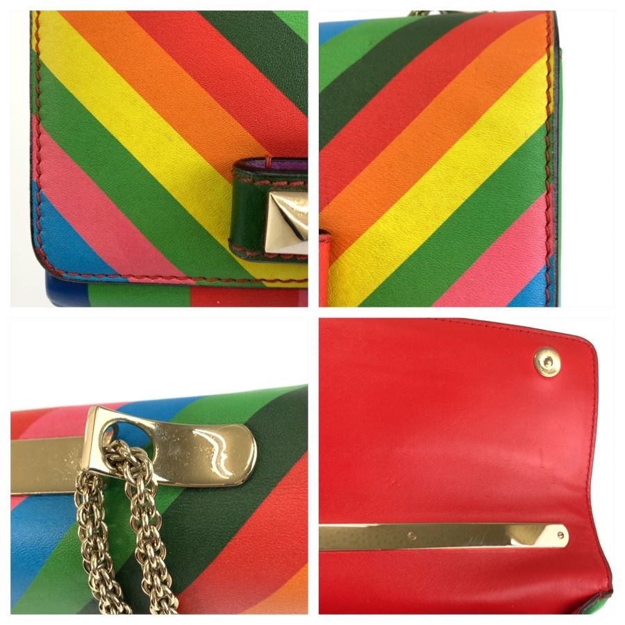 Valentino Rockstud Leather Chain Shoulder Bag