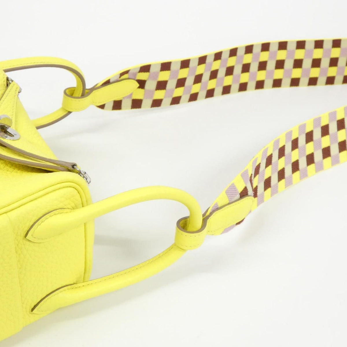 Hermes MAXI QUADRILLE Lindy Mini Clemence Shoulder Bag