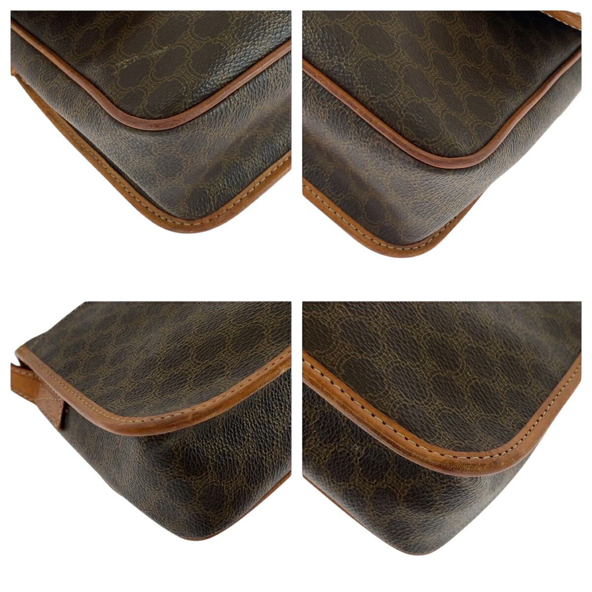 Celine Macadam Circle Logo PVC Shoulder Bag