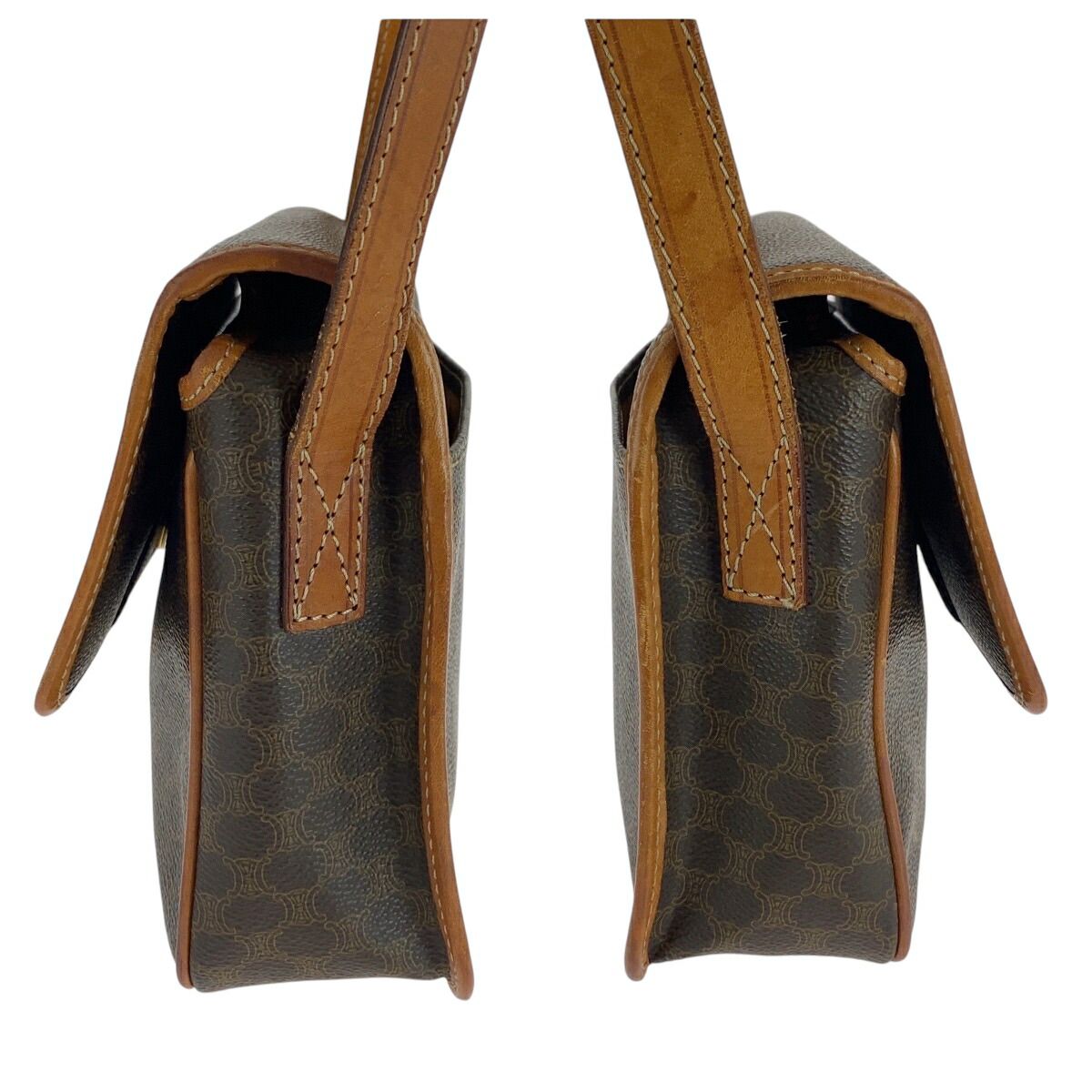 Celine Macadam Circle Logo PVC Shoulder Bag