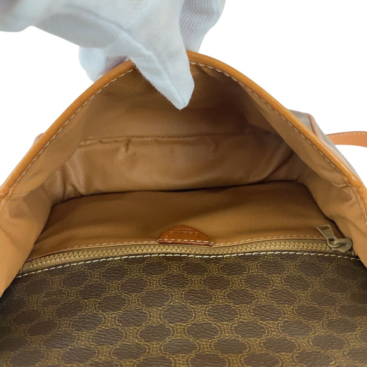 Celine Macadam Circle Logo PVC Shoulder Bag