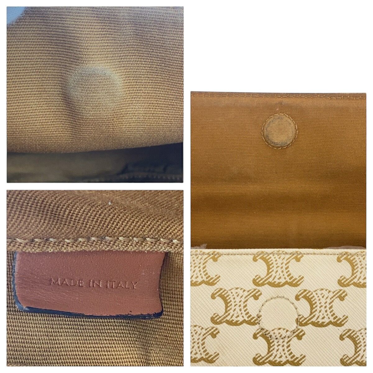 Celine Triomphe Triangle PVC Shoulder Bag