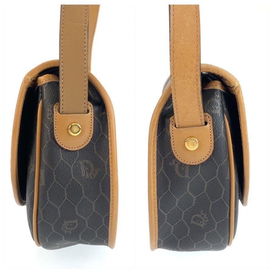 Christian Dior Honeycomb PVC Leather Shoulder Bag