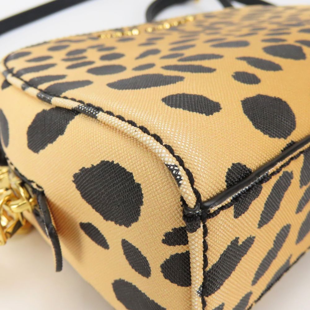 MARC JACOBS Leopard Leather Shoulder Bag