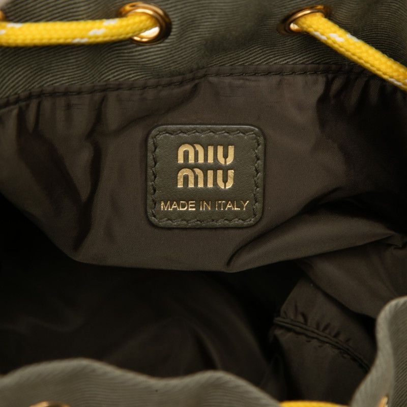 Miu Miu Canvas Leather 2way Bag
