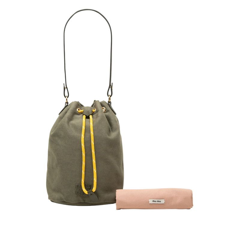 Miu Miu Canvas Leather 2way Bag
