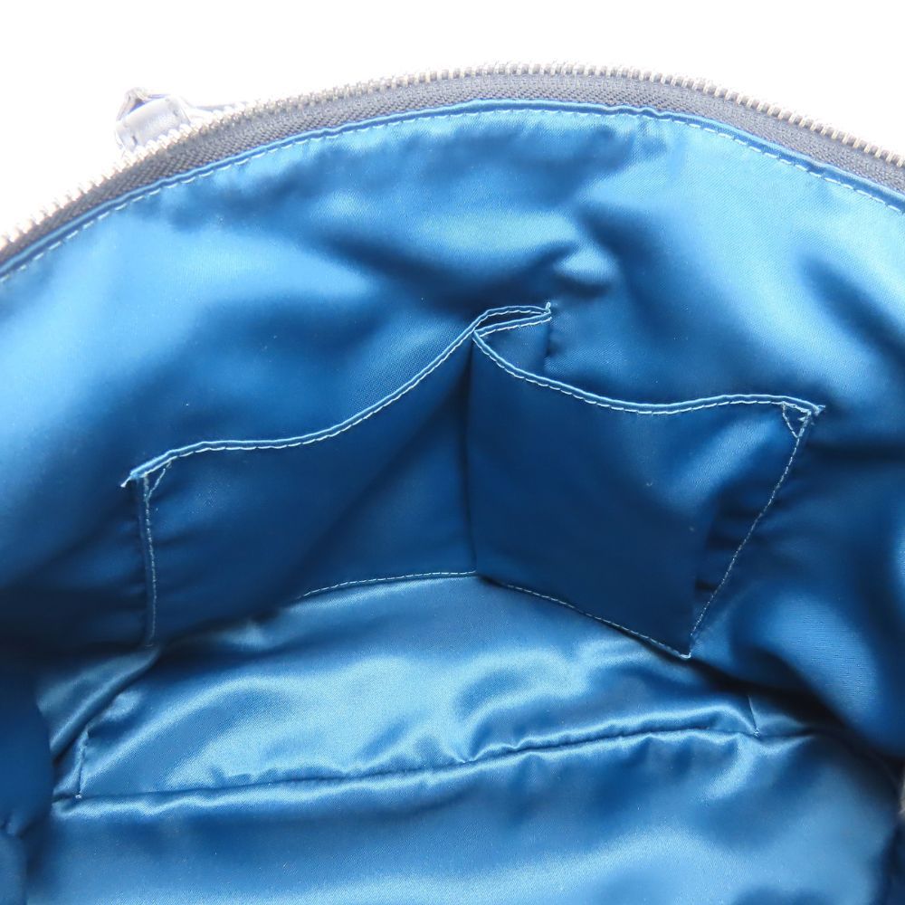 COACH Gathered Nylon Leather Handbag