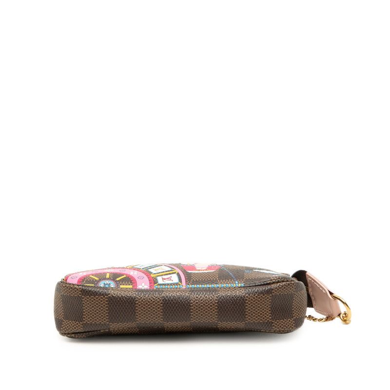 Louis Vuitton Vivienne Mini Pochette Accessoires Damier PVC Leather Bag