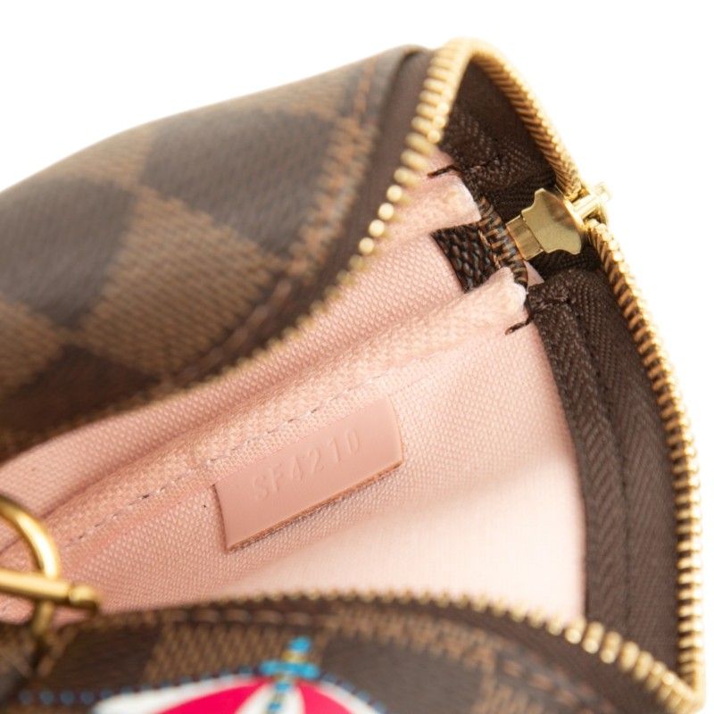 Louis Vuitton Vivienne Mini Pochette Accessoires Damier PVC Leather Bag