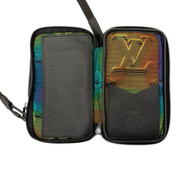Louis Vuitton 3D Monogram Double Phone Pouch Nylon Shoulder Bag