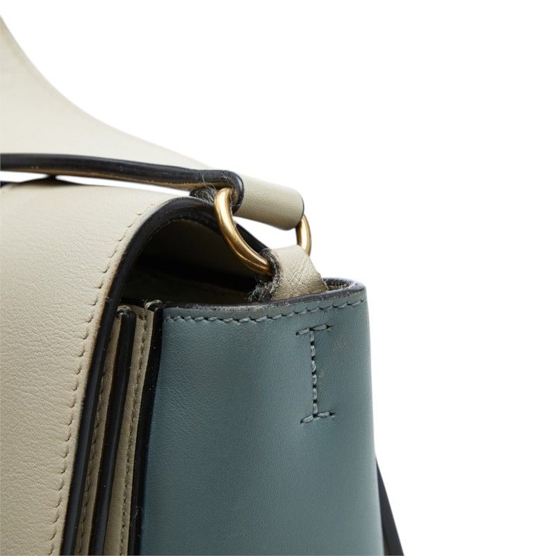 CELINE Frame Medium Leather Shoulder Bag
