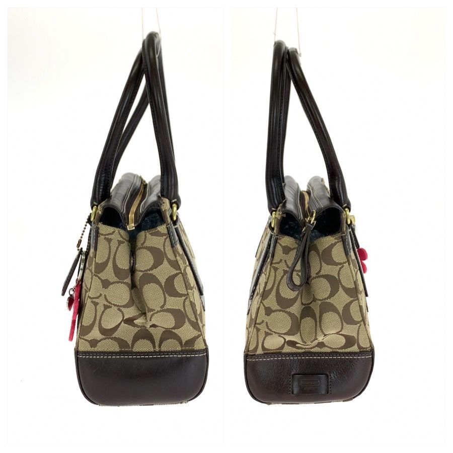 Coach Signature Canvas Leather Tote Bag