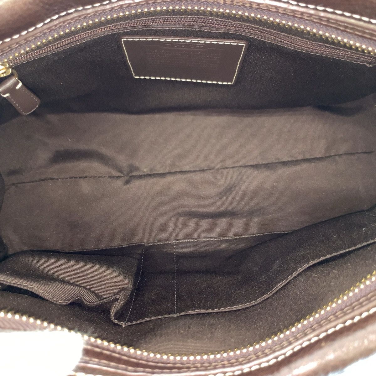 Coach Signature Canvas Leather Tote Bag