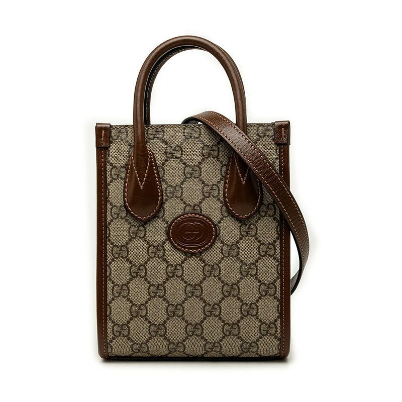 Gucci GG Supreme Interlocking G PVC 2way bag