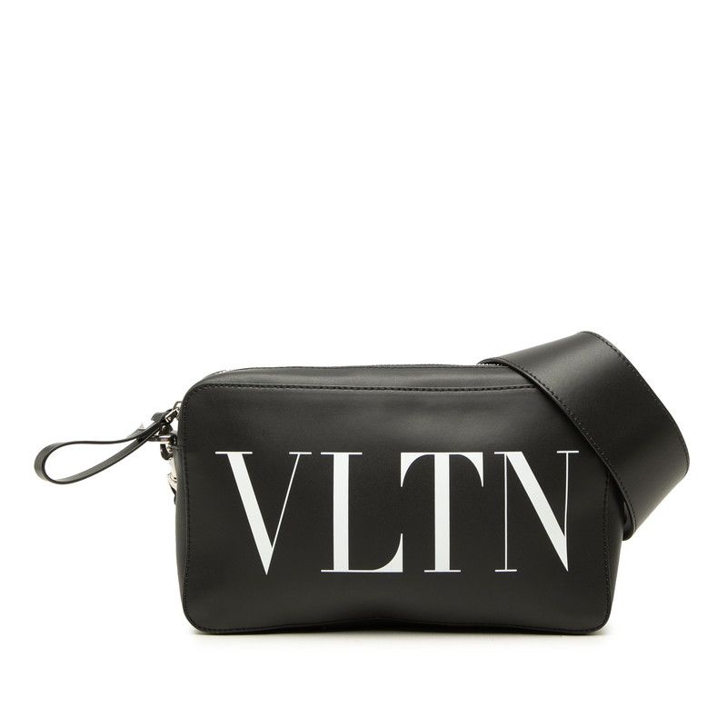 Valentino VLTN Logo Rockstuds Leather 2way Shoulder Bag