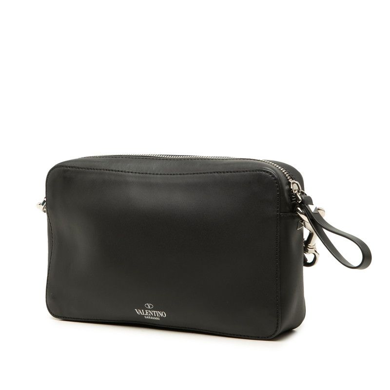 Valentino VLTN Logo Rockstuds Leather 2way Shoulder Bag