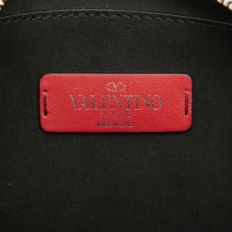 Valentino VLTN Logo Rockstuds Leather 2way Shoulder Bag