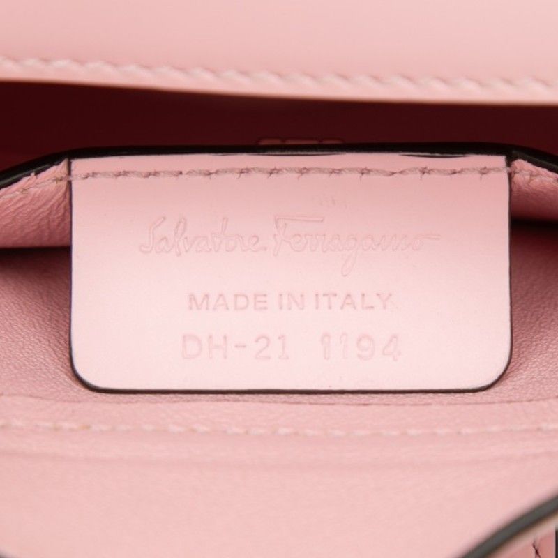 Salvatore Ferragamo Gancini Leather Shoulder Bag