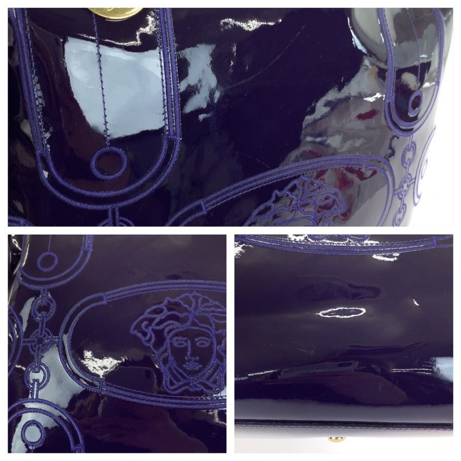 Versace Medusa Patent Tote Bag