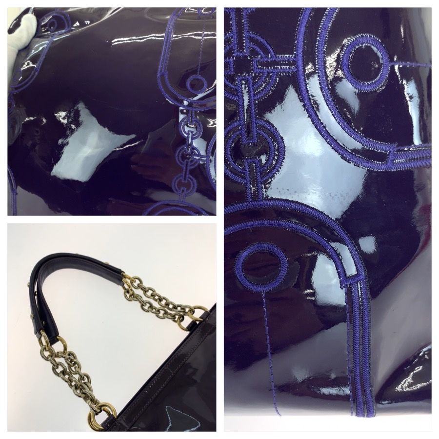 Versace Medusa Patent Tote Bag