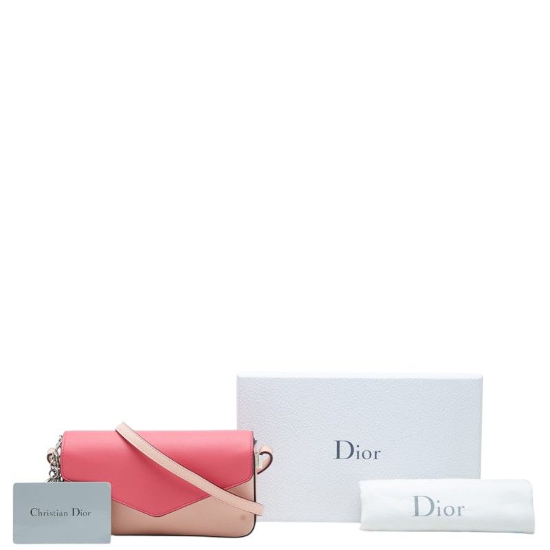 Dior Diorissimo Promenade Envelope Leather Shoulder Bag