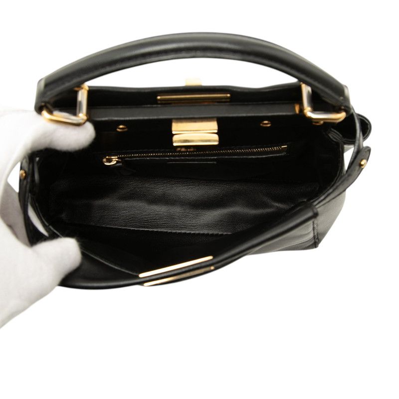 Fendi Peekaboo Mini Leather 2way Bag