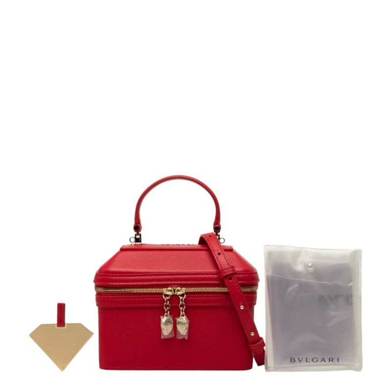 Bvlgari Serpenti Jewelry Box Leather 2way Shoulder Bag