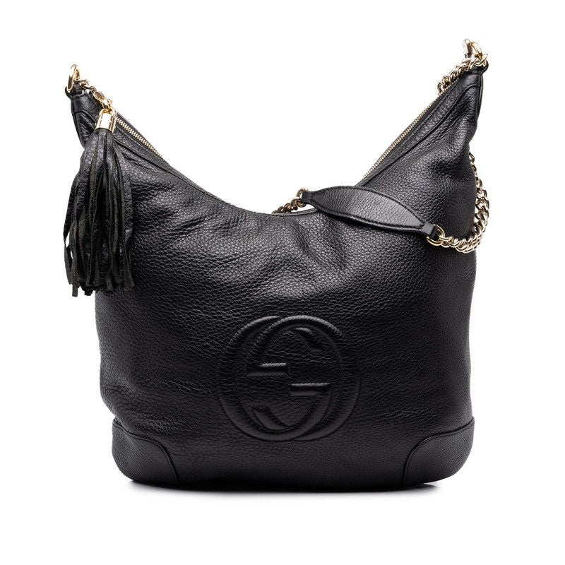 Gucci Soho Interlocking G Leather Shoulder Bag