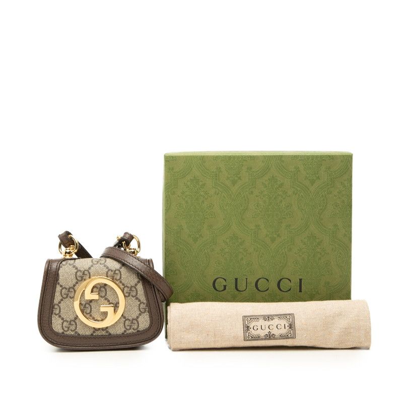 Gucci Blondie GG Supreme Leather Shoulder Bag