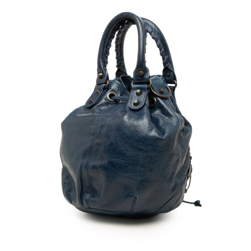 Balenciaga Classic Mini Pompon Leather 2way Bag