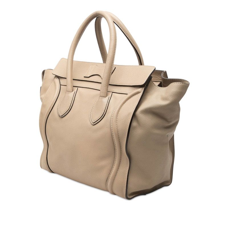 CELINE Luggage Mini Shopper Leather Handbag
