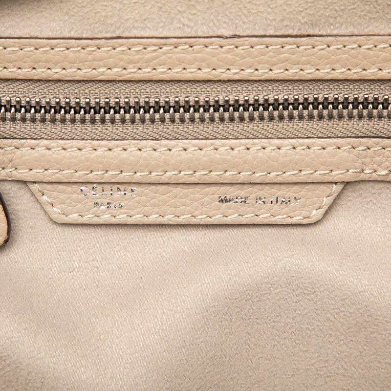 CELINE Luggage Mini Shopper Leather Handbag