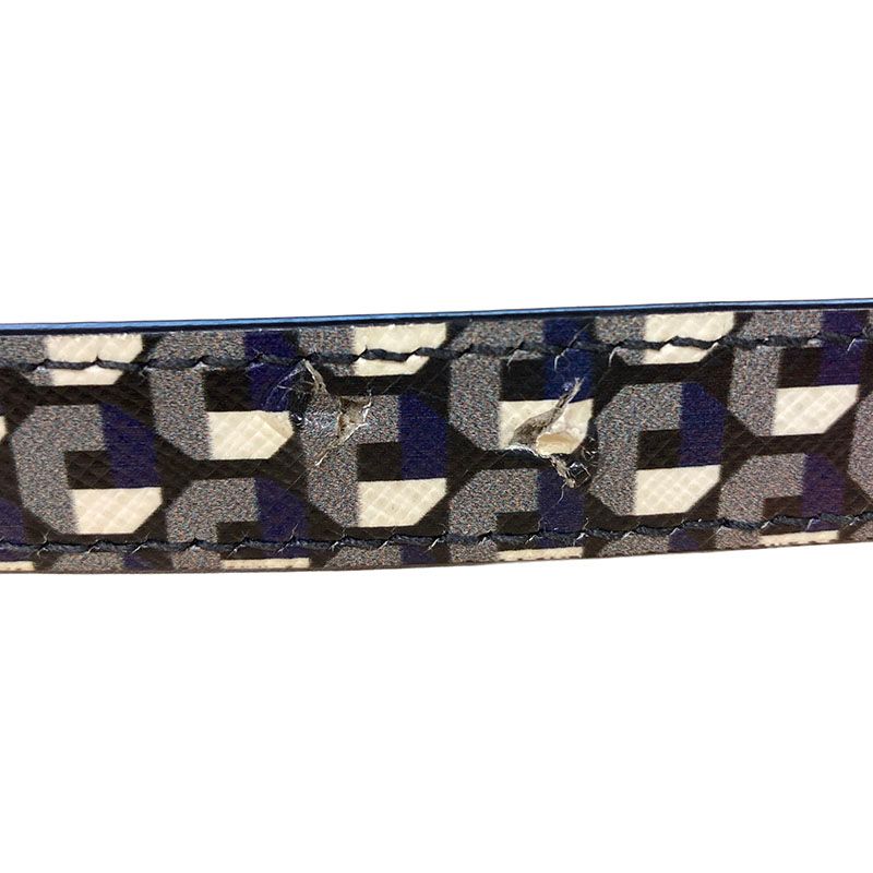 Prada Saffiano Stampato Geometric 2way Shoulder Bag
