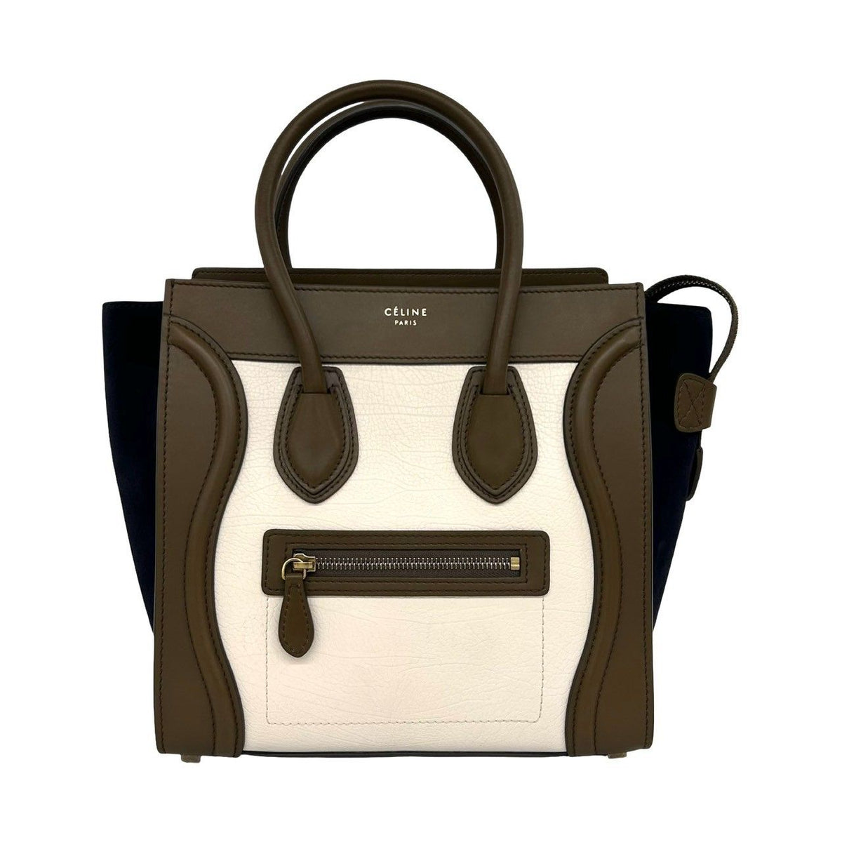 Celine Luggage Micro Leather Handbag
