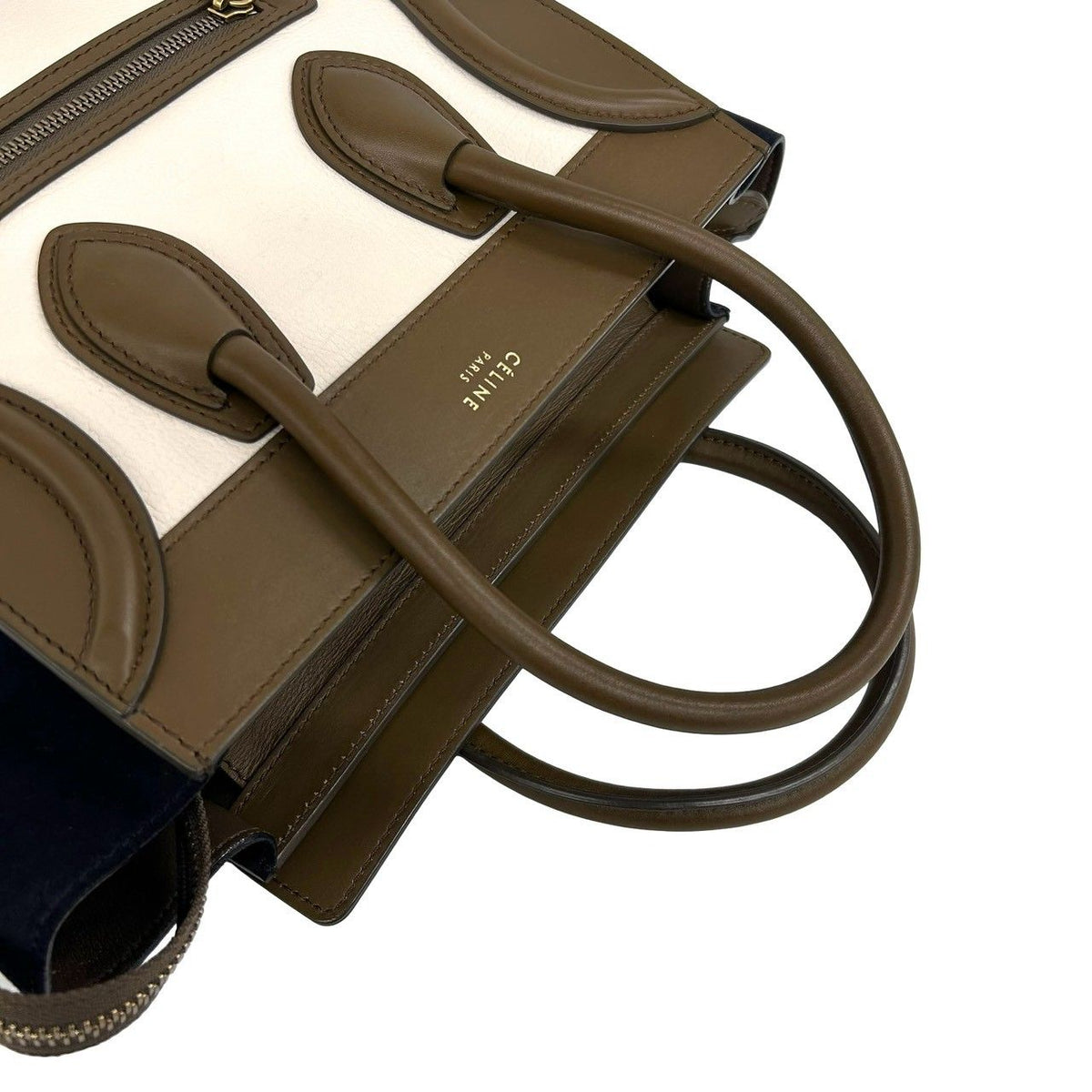 Celine Luggage Micro Leather Handbag