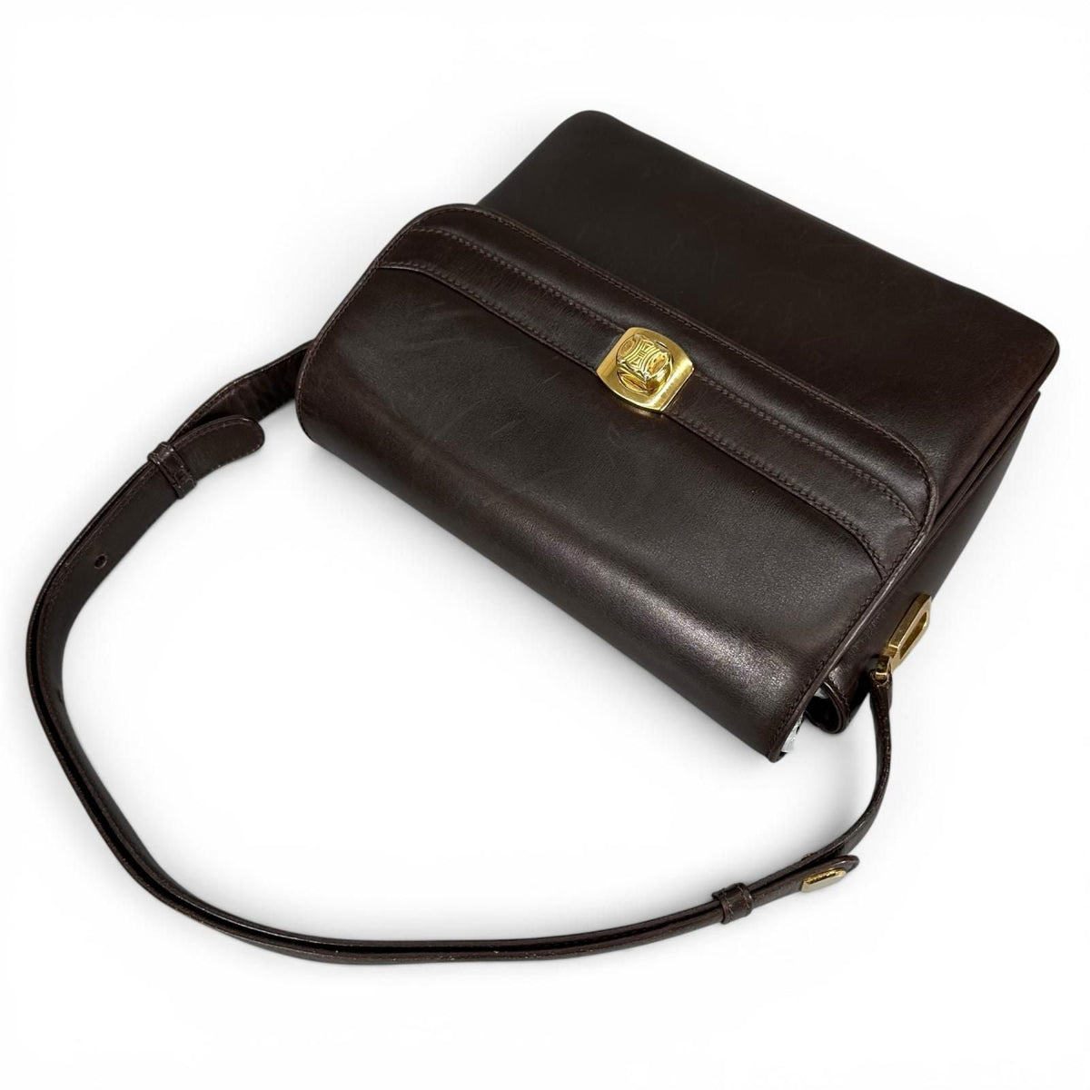 Celine Trinoff Leather Shoulder Bag