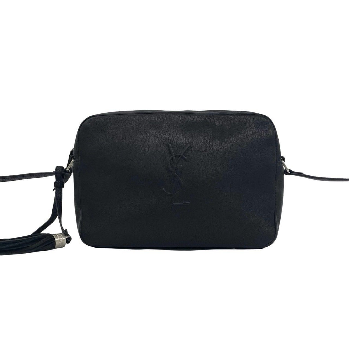 Yves Saint Laurent Cassandra Logo Tassel Leather Mini Shoulder Bag