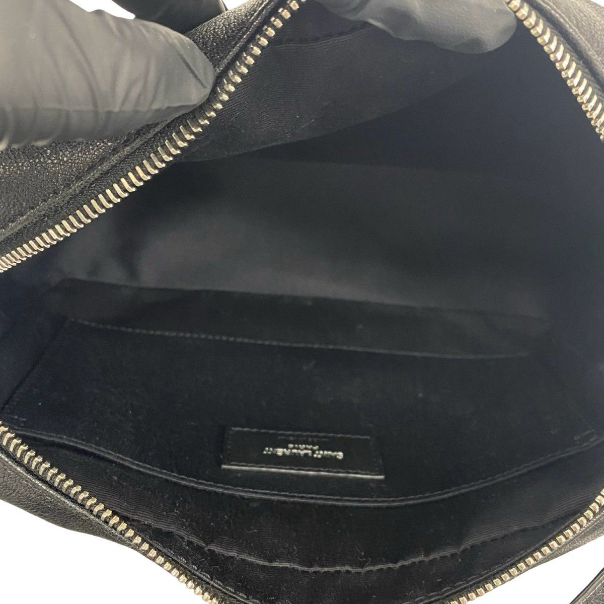 Yves Saint Laurent Cassandra Logo Tassel Leather Mini Shoulder Bag