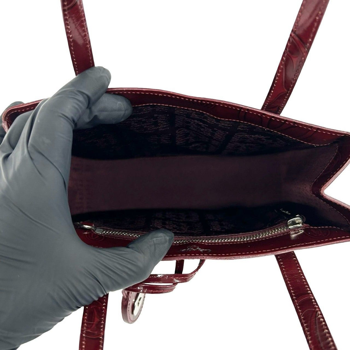 Cartier Happy Birthday Patent Leather Handbag