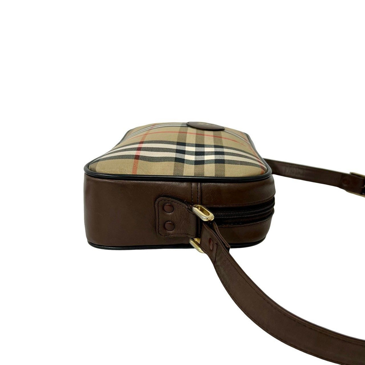 Burberry Vintage Canvas Leather Shoulder Bag