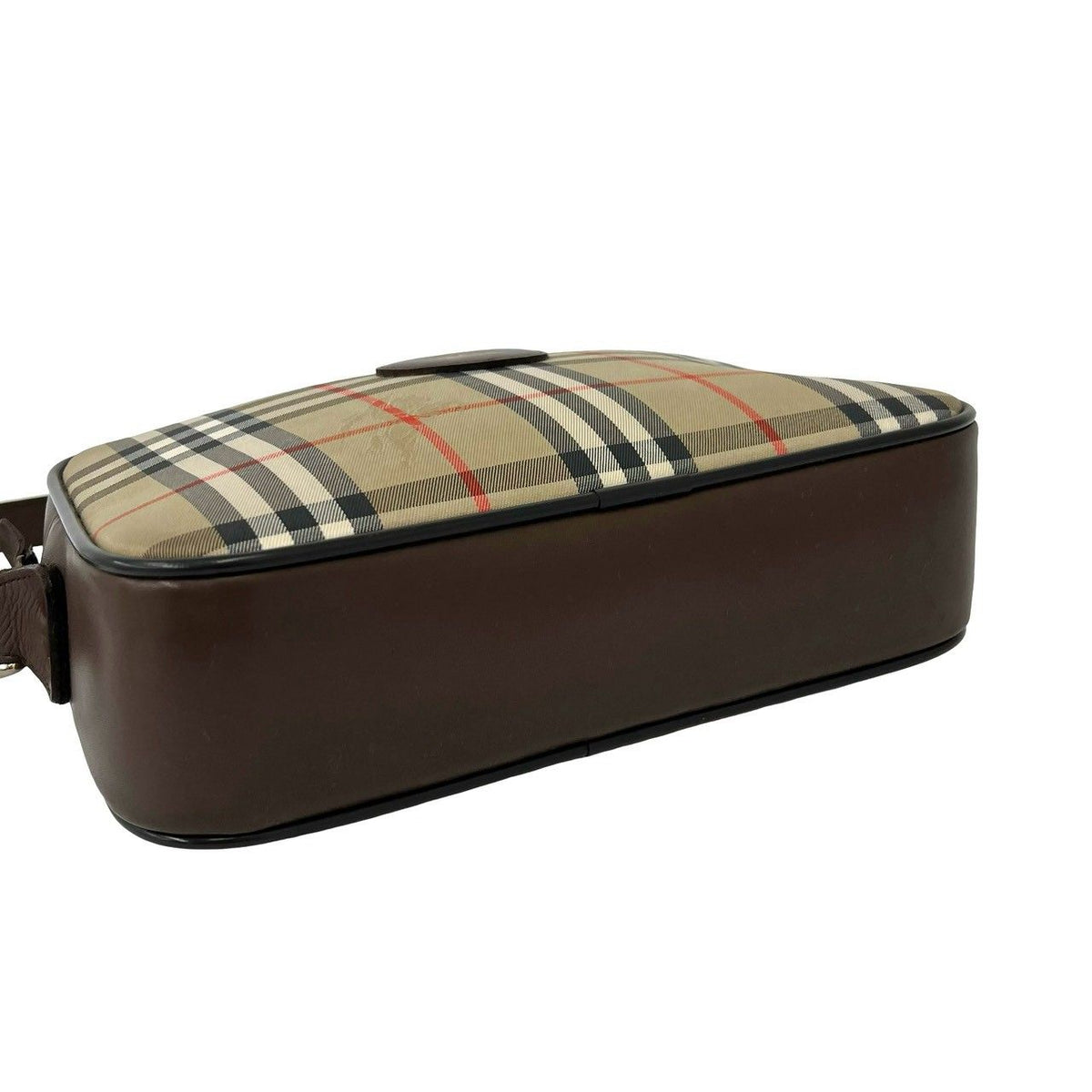 Burberry Vintage Canvas Leather Shoulder Bag