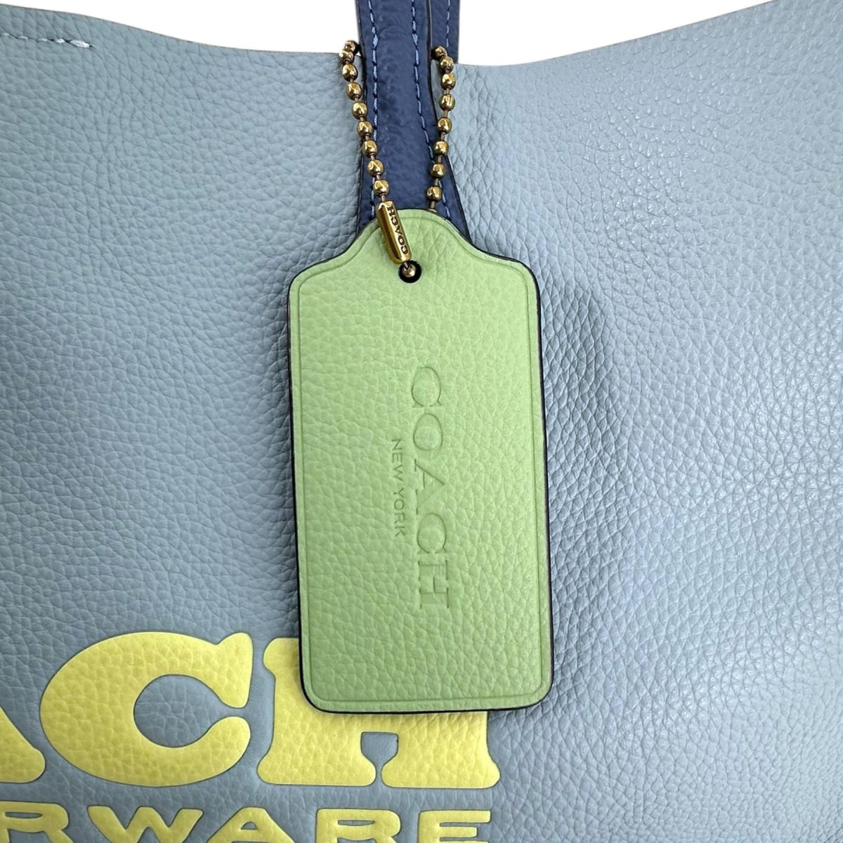 COACH Kia Tote Leather Tote Bag