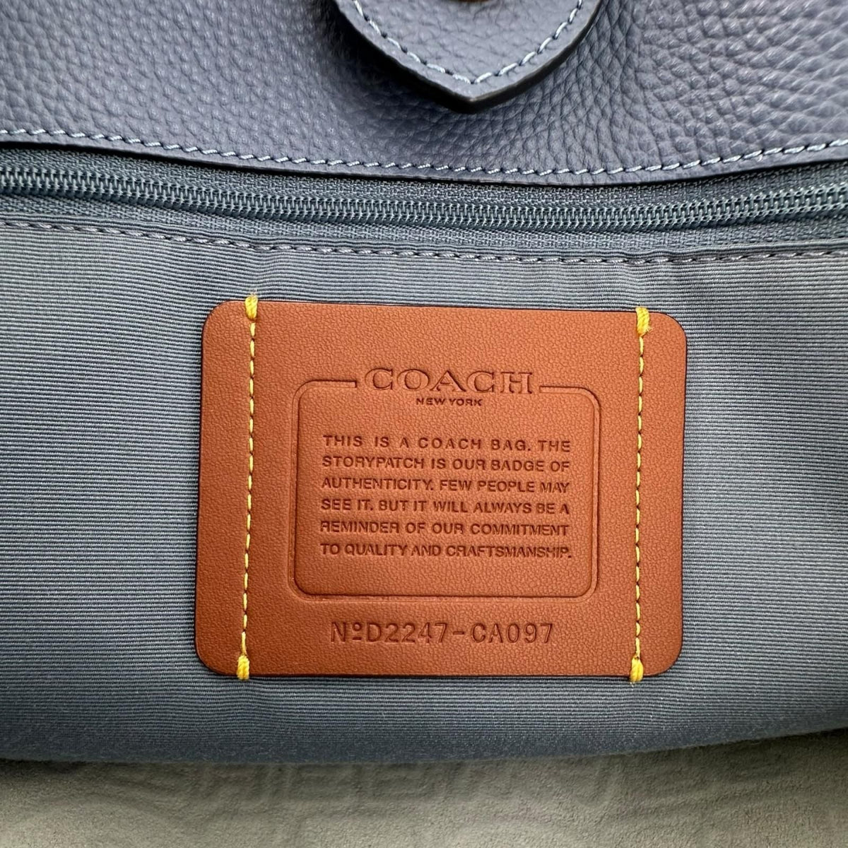 COACH Kia Tote Leather Tote Bag
