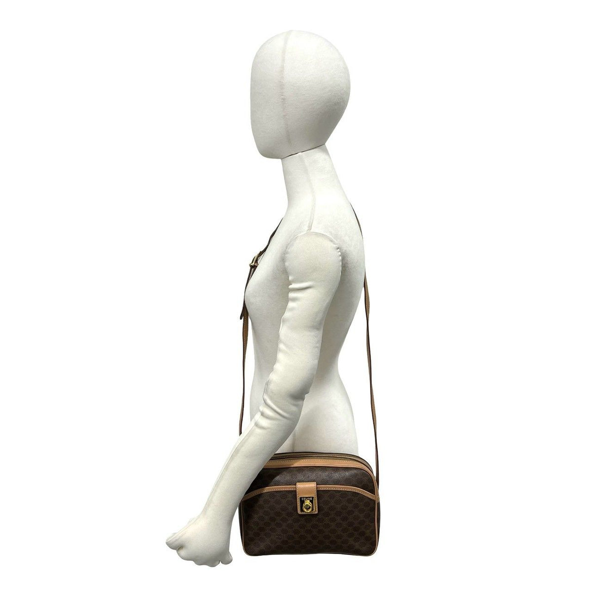 Celine Macadam PVC Leather Shoulder Bag