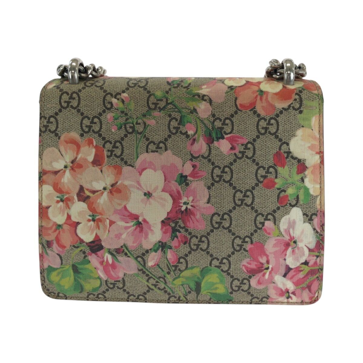Gucci GG Blooms Dionysus GG Supreme Canvas Chain Shoulder Bag